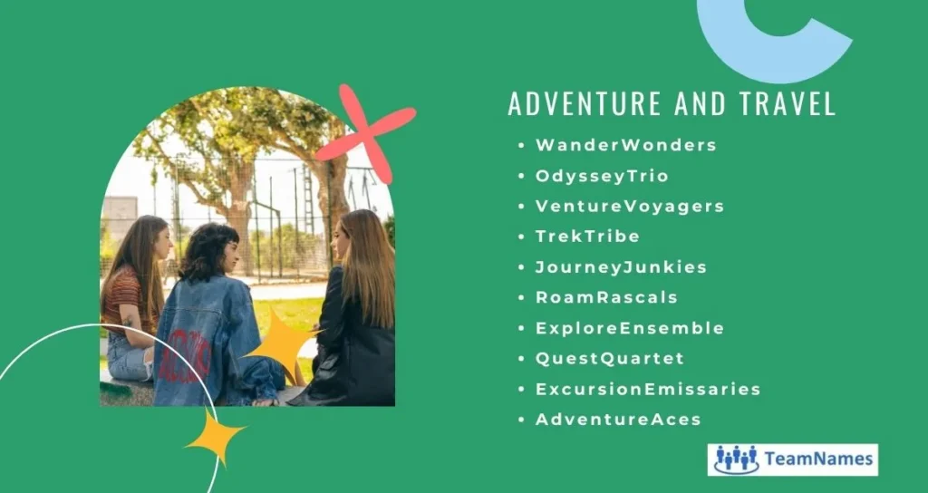 Adventure and Travel based Group Names