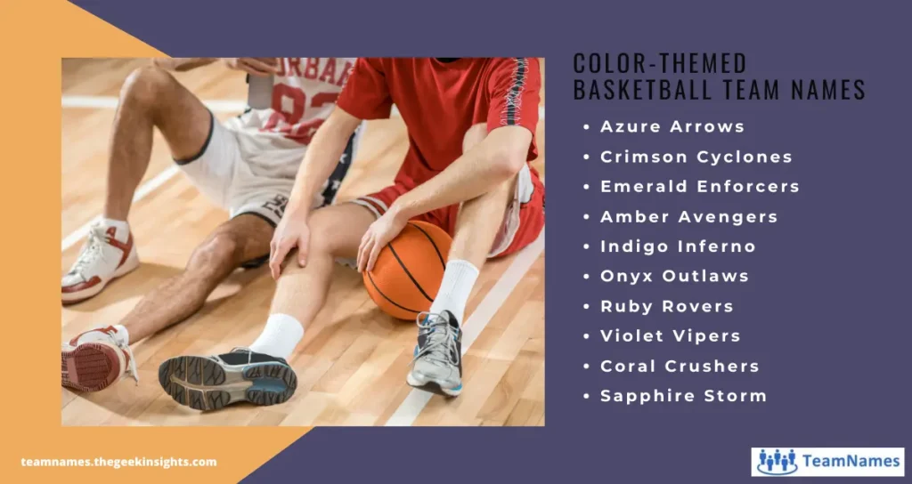 Color-Themed Basketball Team Names