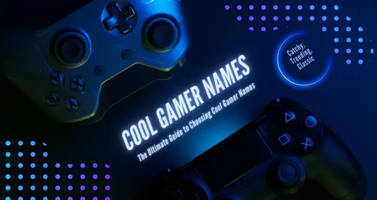 Cool Gamer Names