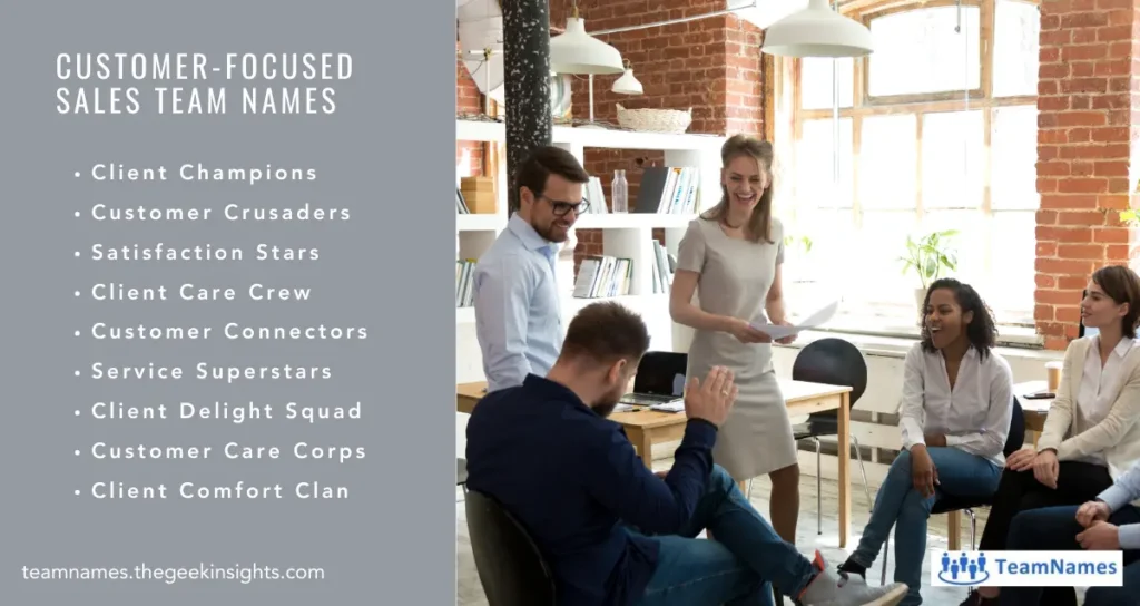 Customer-Focused Sales Team Names