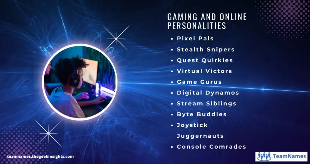 Gaming and Online Personalities Duo Names