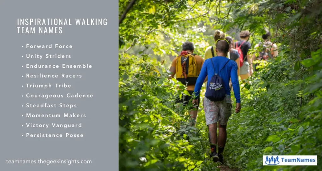 Inspirational Walking Team Names