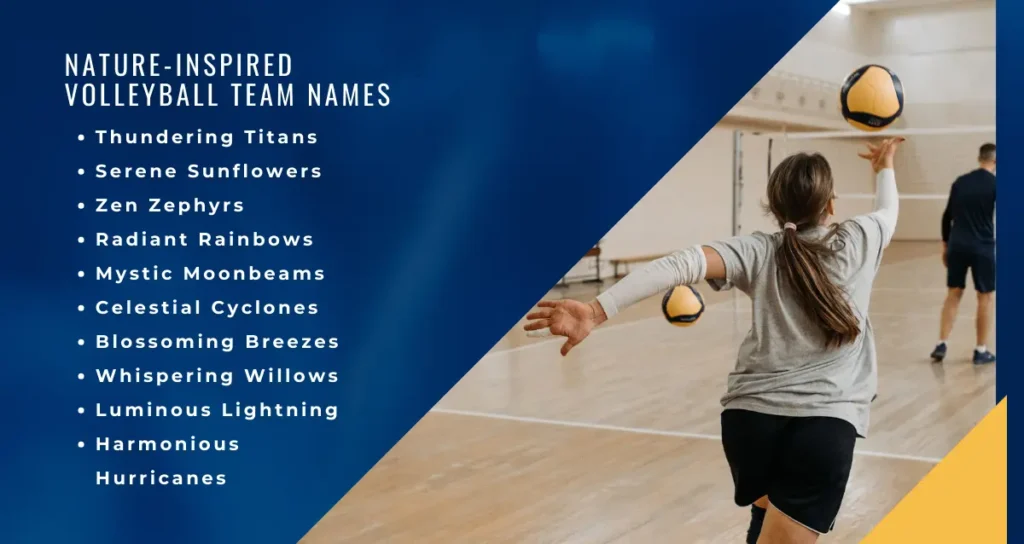 Nature-Inspired Volleyball Team Names