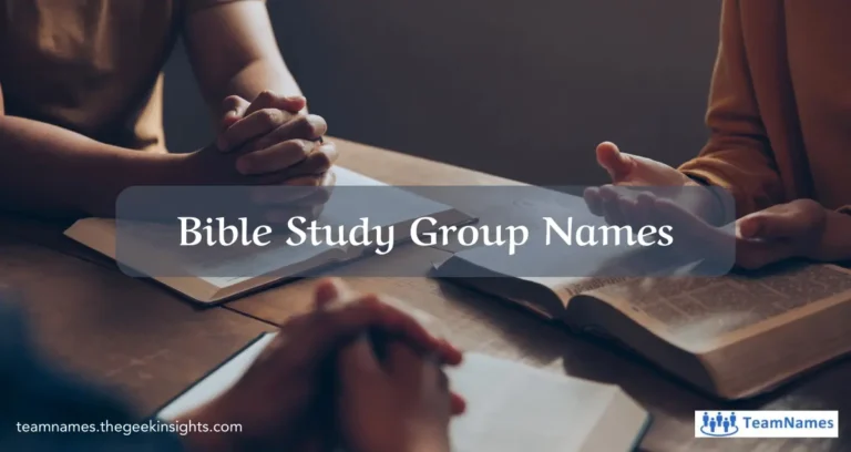 Bible Study Group Names