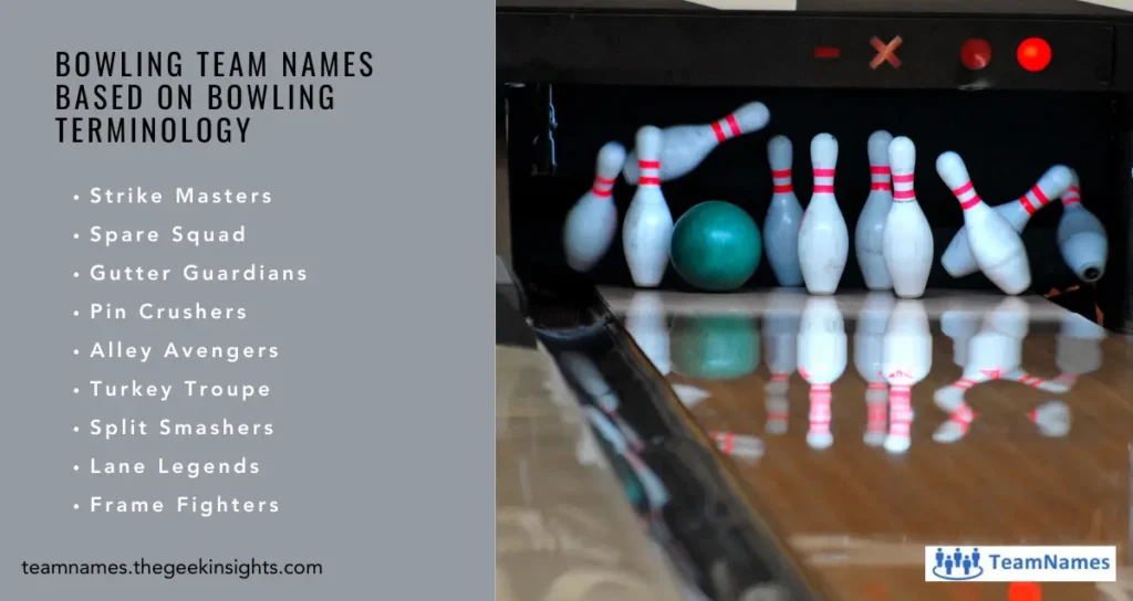 Bowling Team Names based on Bowling Terminology