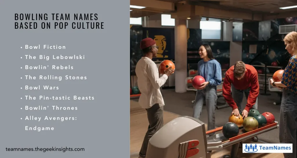 Bowling Team Names based on Pop Culture