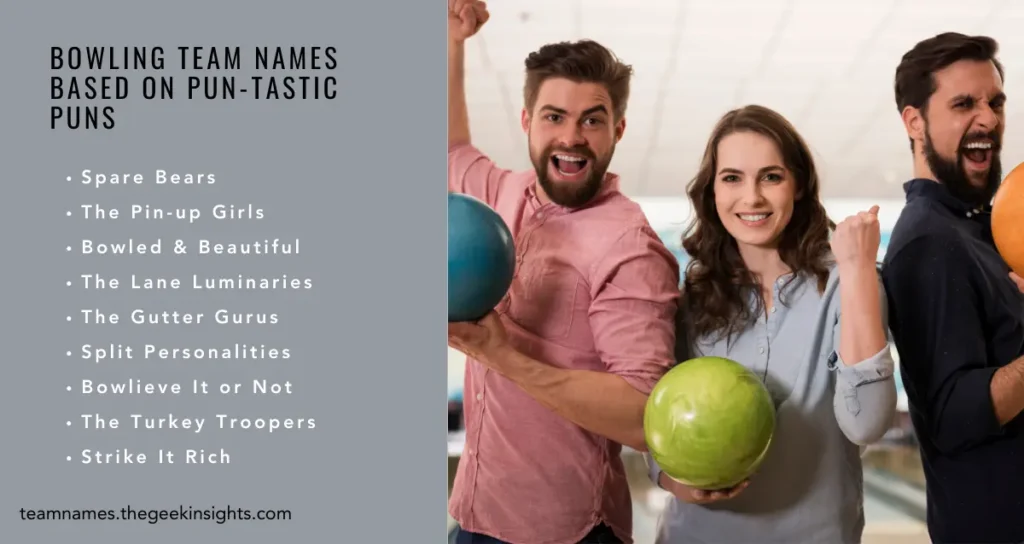 Bowling Team Names based on Pun-tastic Puns