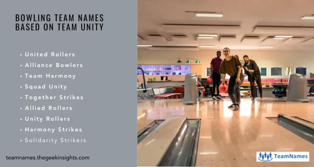 Bowling Team Names based on Team Unity