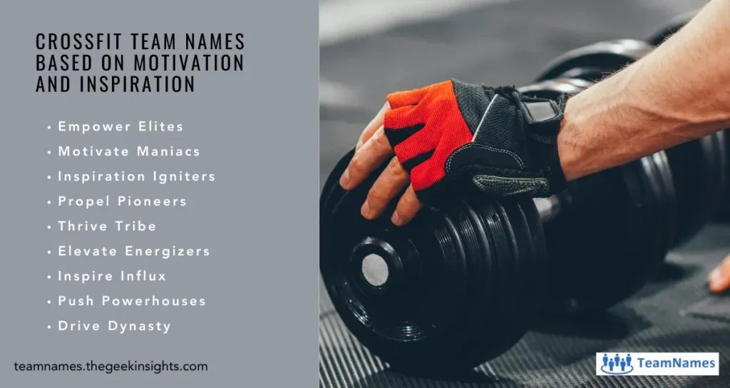 Crossfit Team Names Based on Motivation and Inspiration