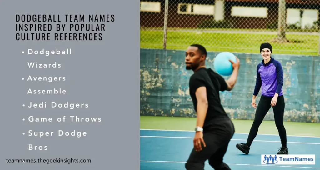 Dodgeball Team Names Inspired by Popular Culture References