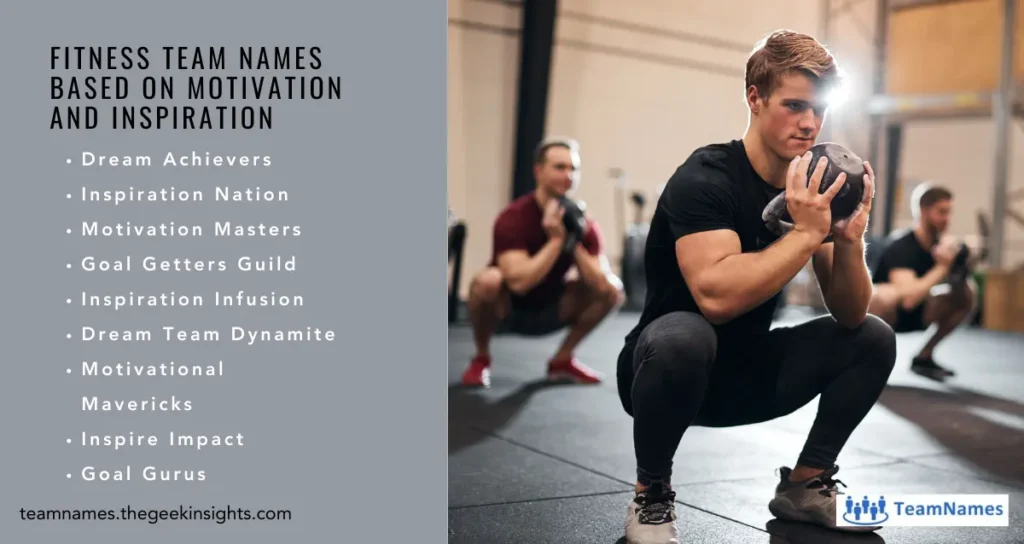 Fitness Team Names Based on Motivation and Inspiration