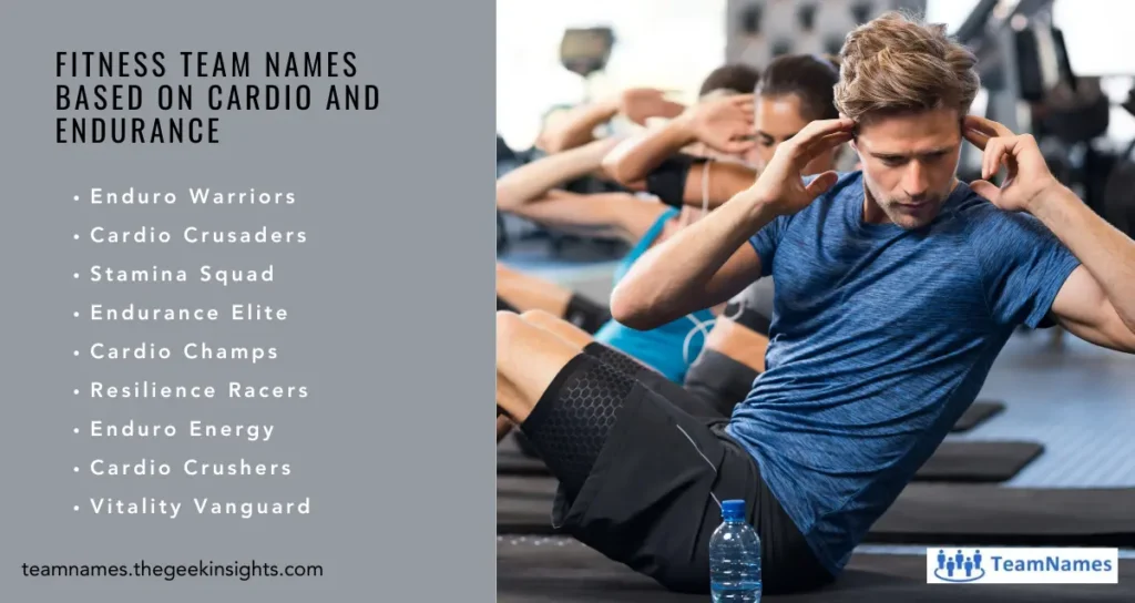 Fitness Team Names based on Cardio and Endurance