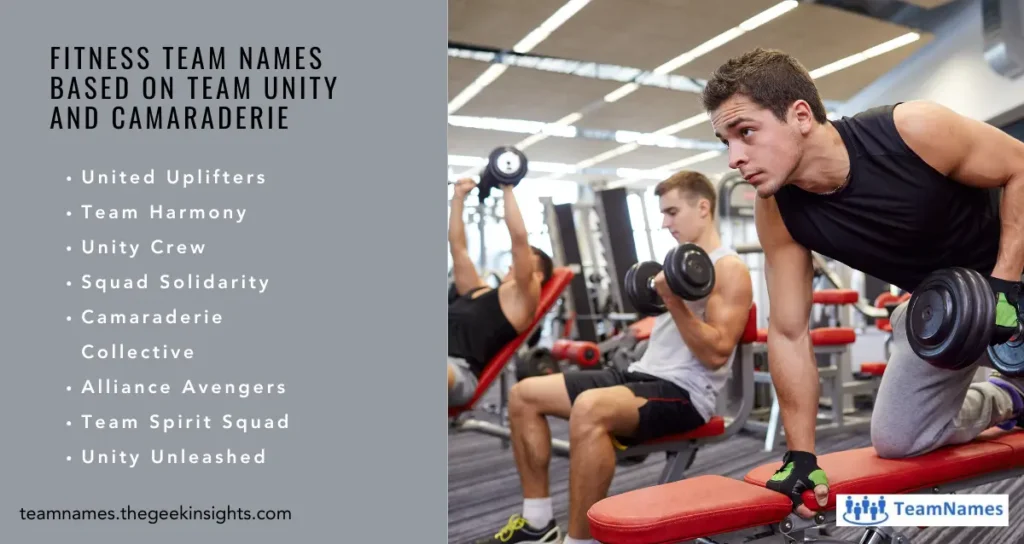 Fitness Team Names based on Team Unity and Camaraderie