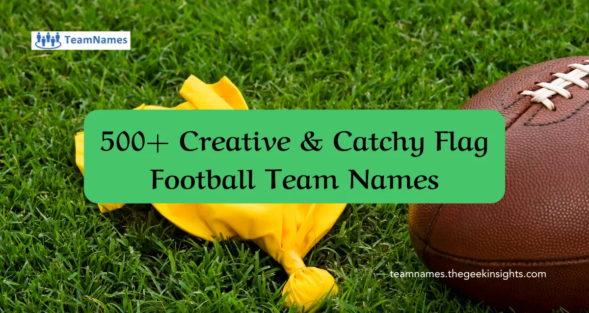 Flag Football Team Names