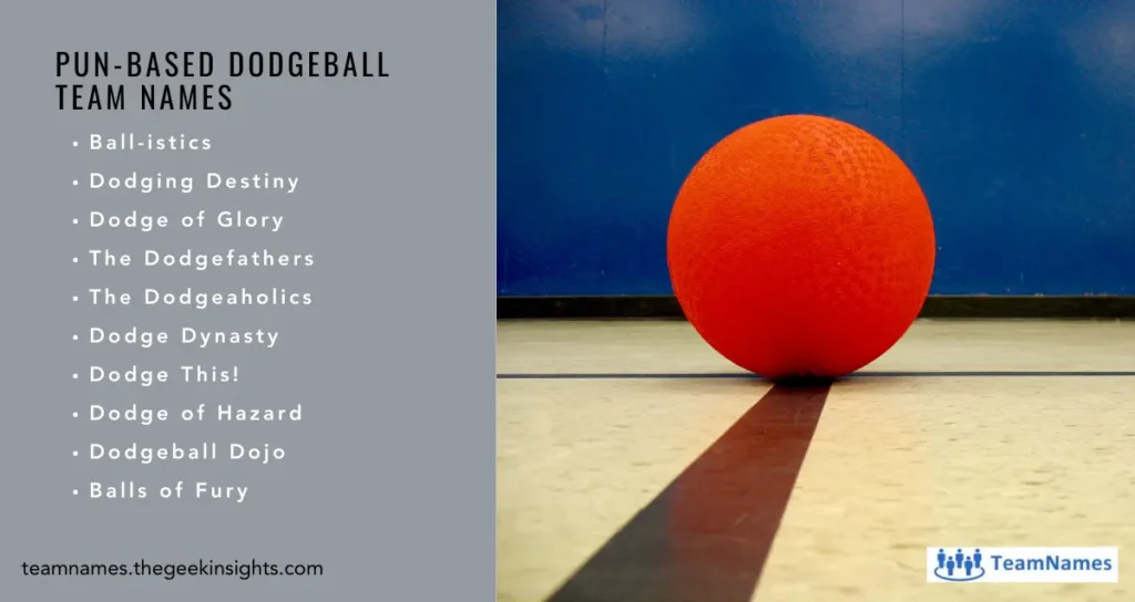 Pun-Based Dodgeball Team Names