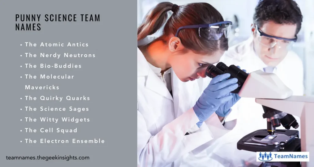 Punny Science Team Names