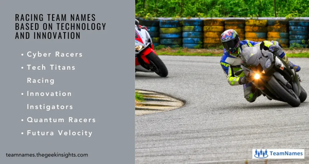 Racing Team Names Based on Technology and Innovation