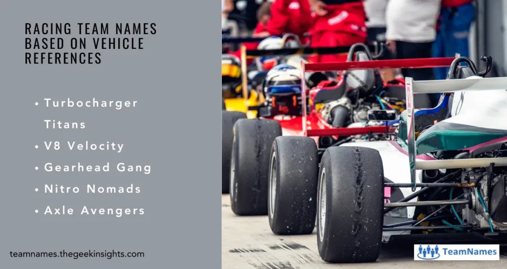 Racing Team Names Based on Vehicle References