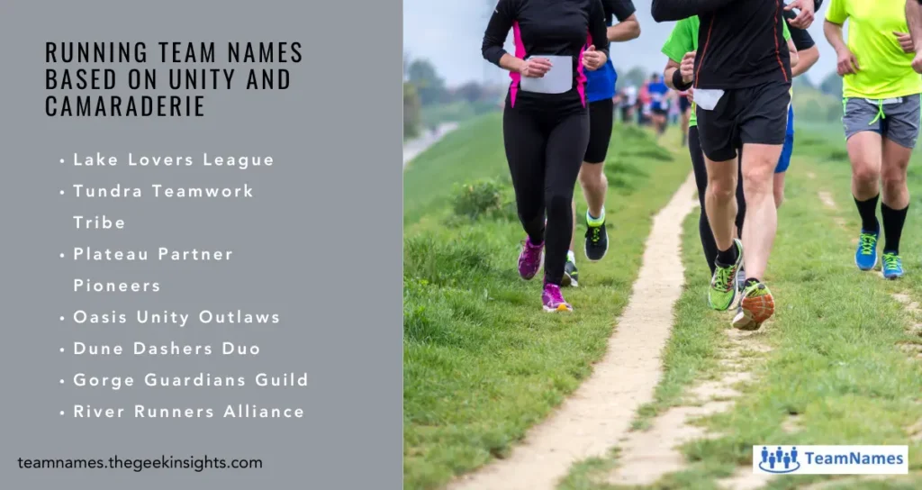 Running Team Names based on Unity and Camaraderie