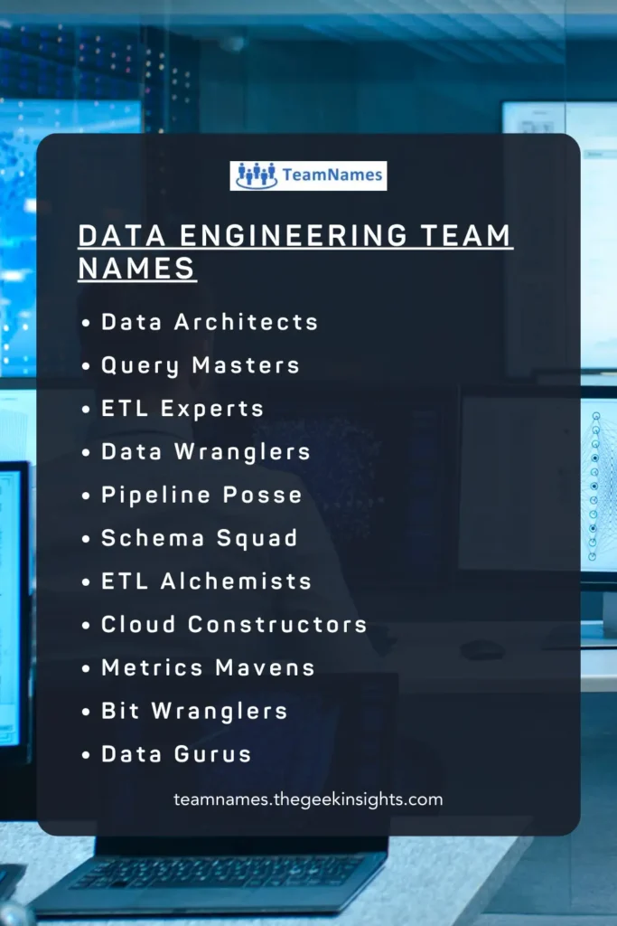 Data Engineering Team Names