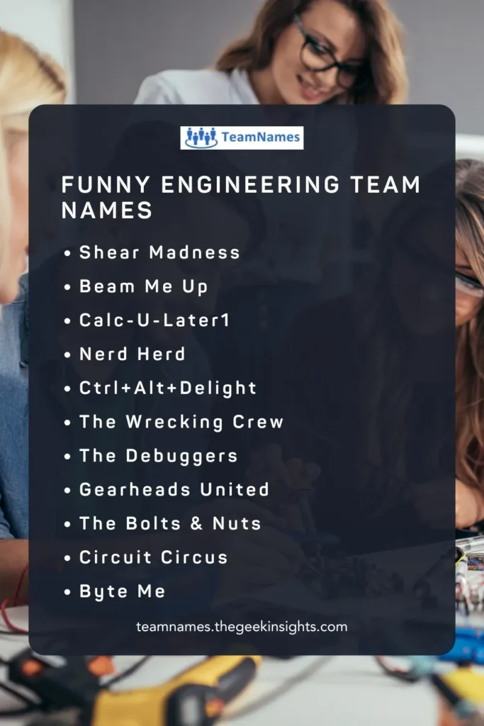 Funny Engineering Team Names