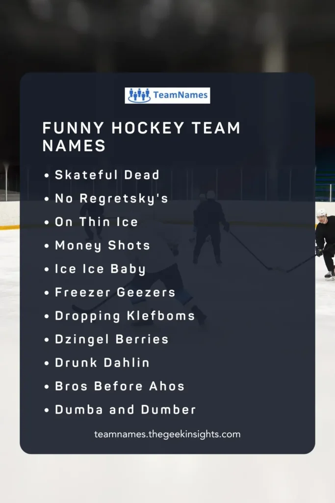 Funny Hockey Team Names