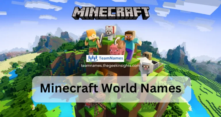 Minecraft World Names