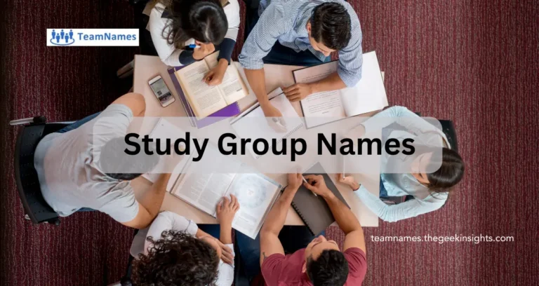 Study Group Names