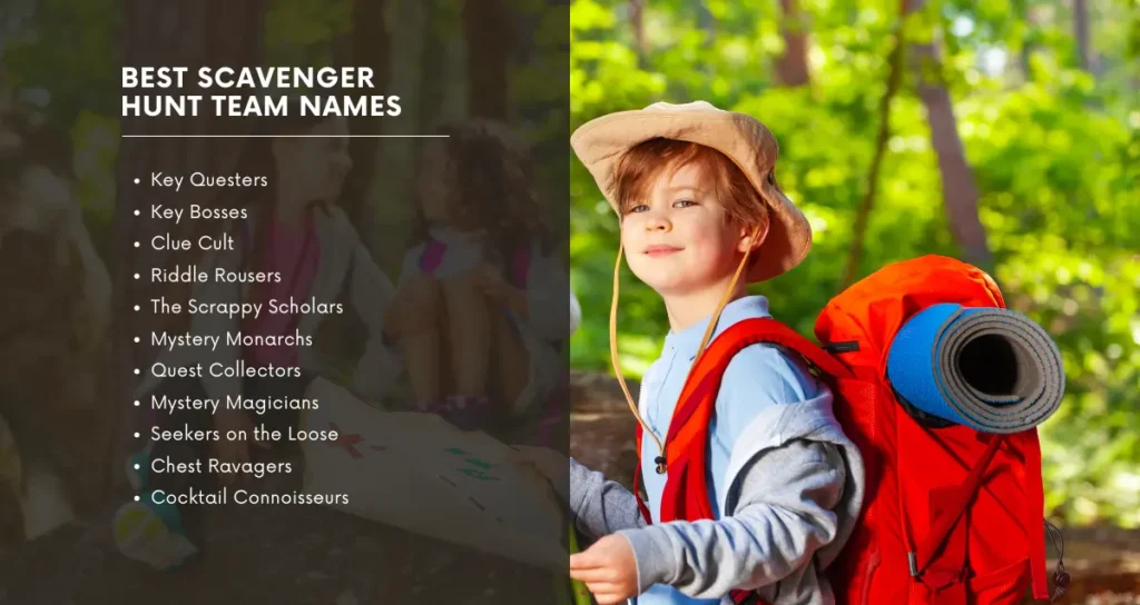 Best Scavenger Hunt Team Names