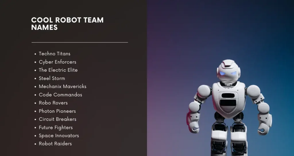 Cool Robot Team Names