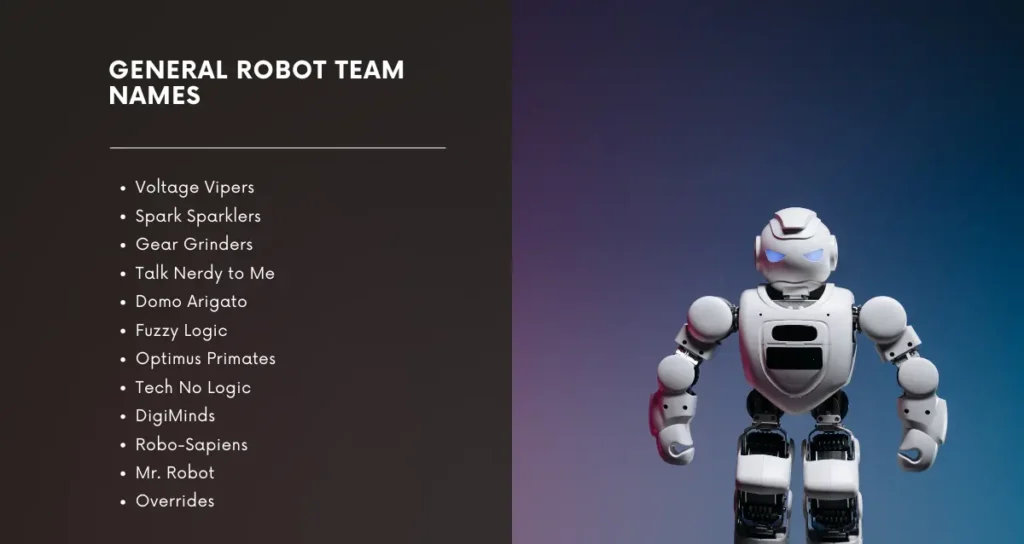 General Robot Team Names