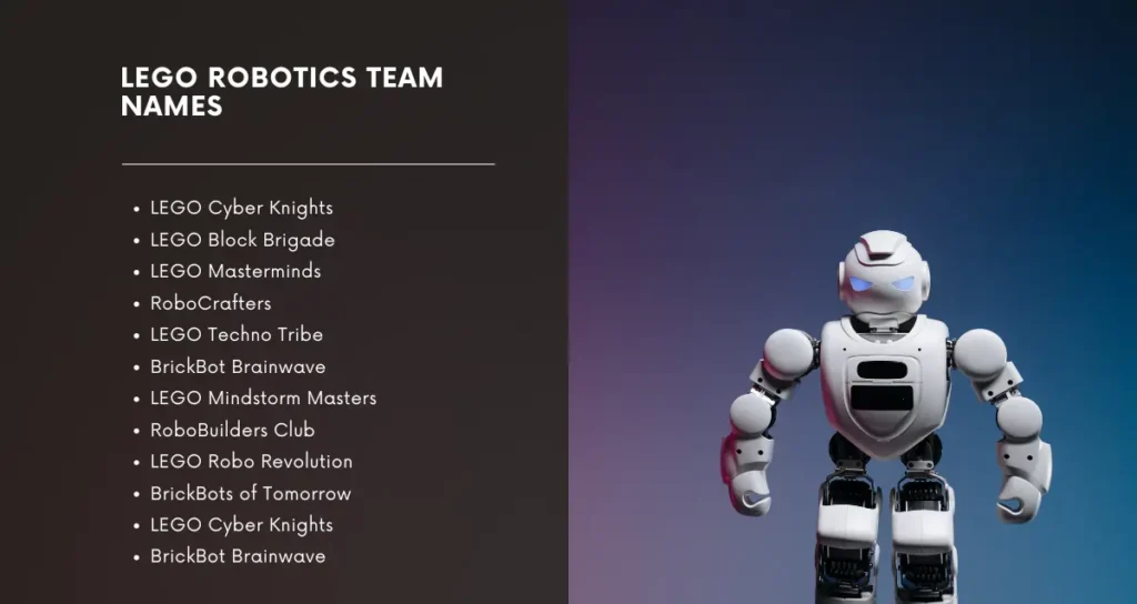 LEGO Robotics Team Names