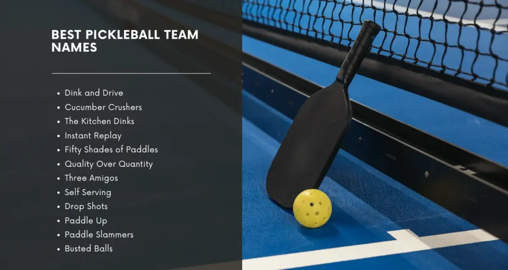 Best Pickleball Team Names