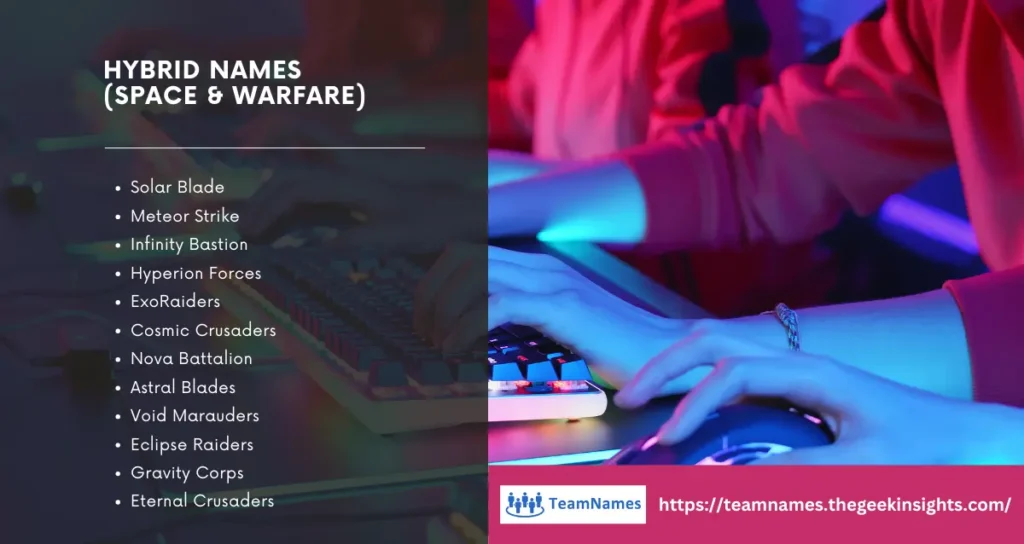 Hybrid Names (Space & Warfare)