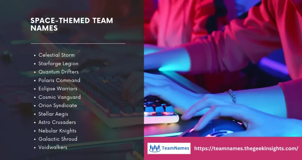 Space-Themed Team Names