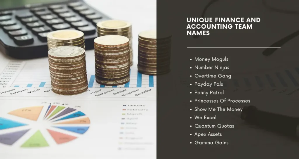 Unique Finance and Accounting Team Names