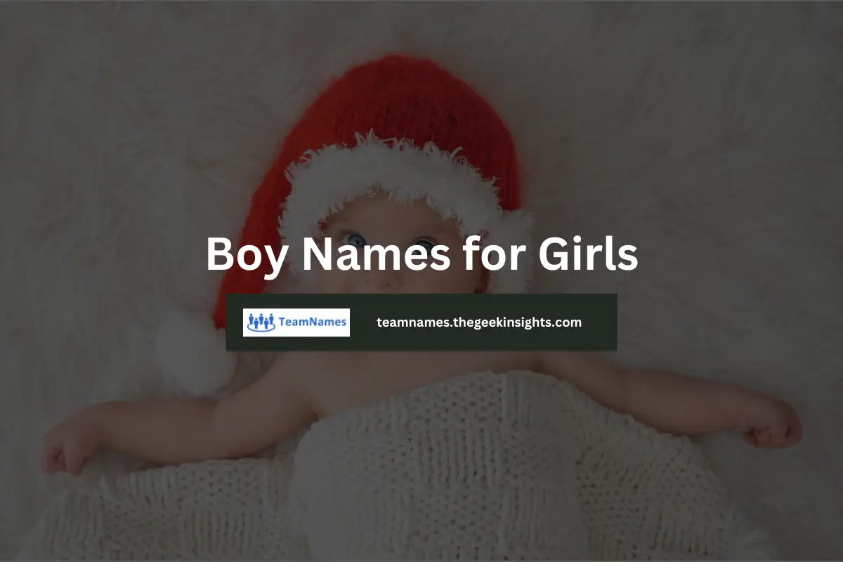 Boy Names for Girls