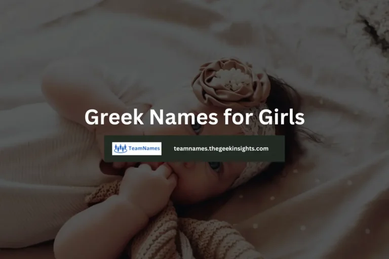 Greek Names for Girls