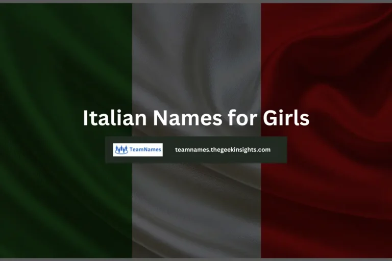 Italian Names for Girls