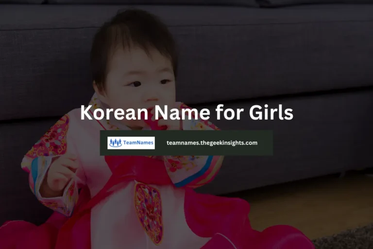 Korean Name for Girls