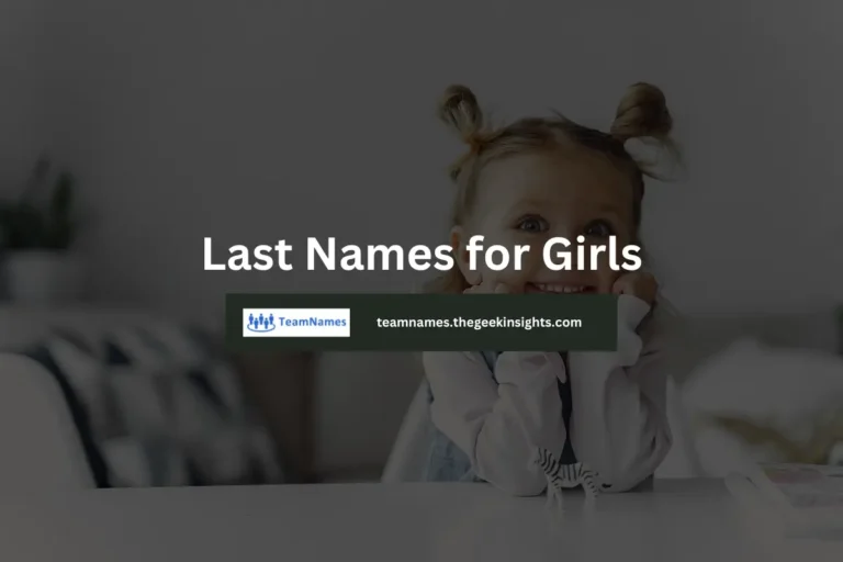 Last Names for Girls