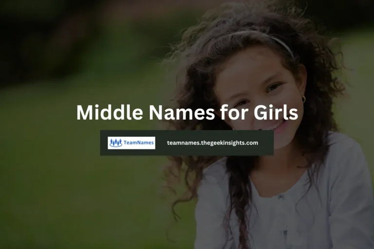 Middle Names for Girls