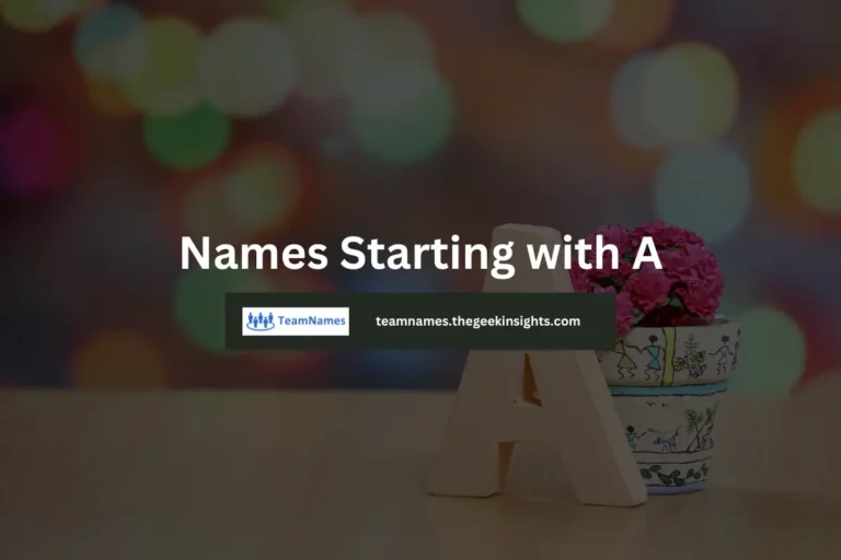 Names Starting with A