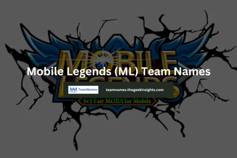 Mobile Legends (ML) Team Names