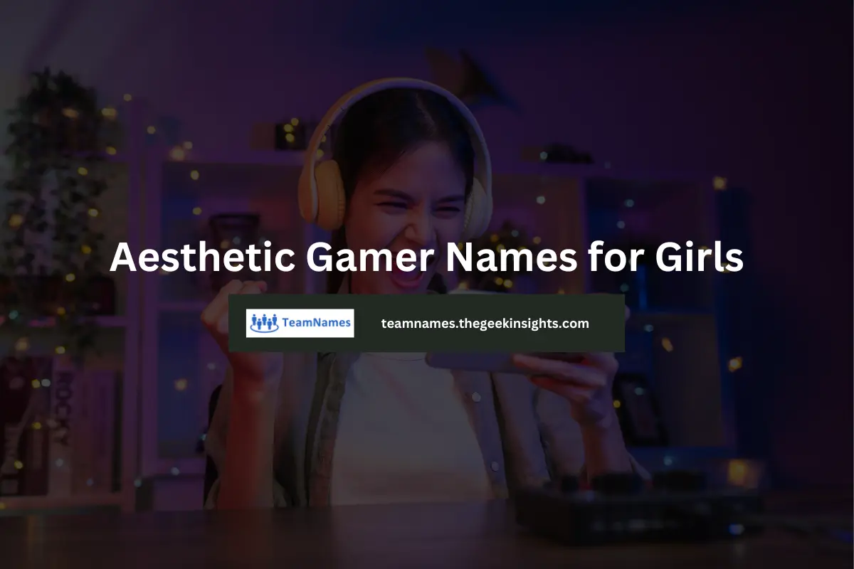 Aesthetic Gamer Names for Girls