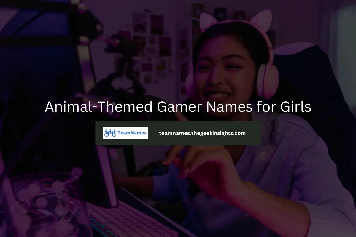 Animal-Themed Gamer Names for Girls