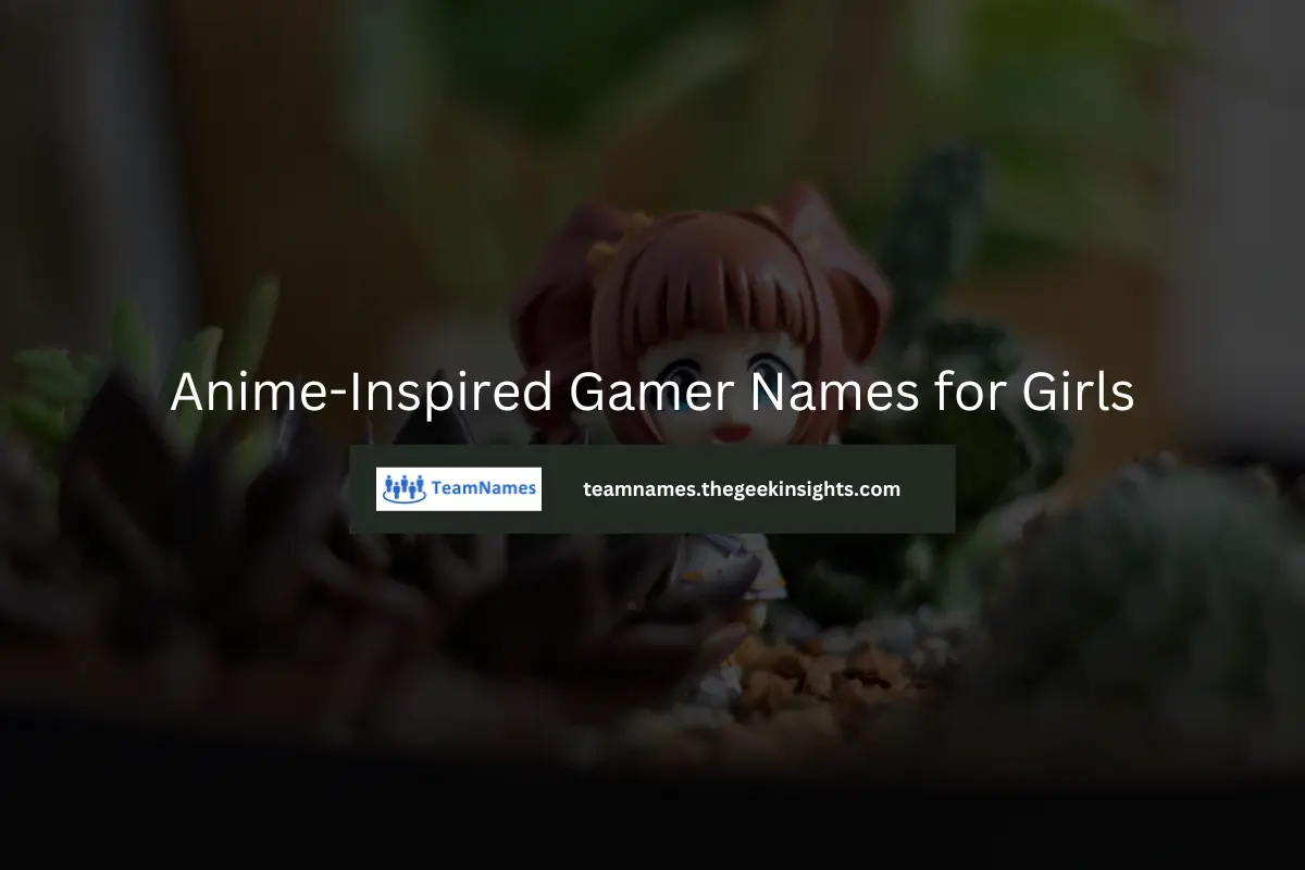 Anime-Inspired Gamer Names for Girls