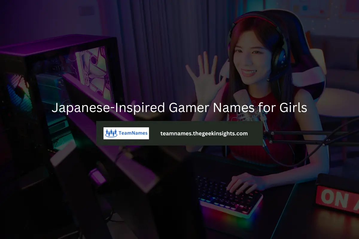 Japanese-Inspired Gamer Names for Girls