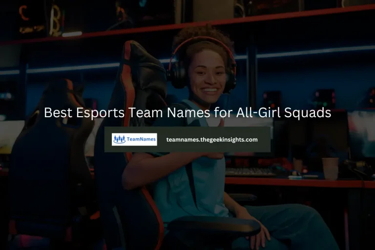 Best Esports Team Names for All-Girl Squads