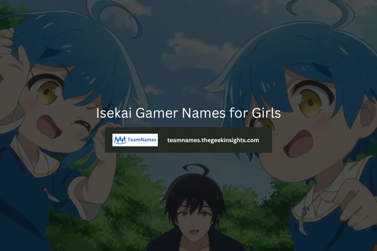 Isekai Gamer Names for Girls
